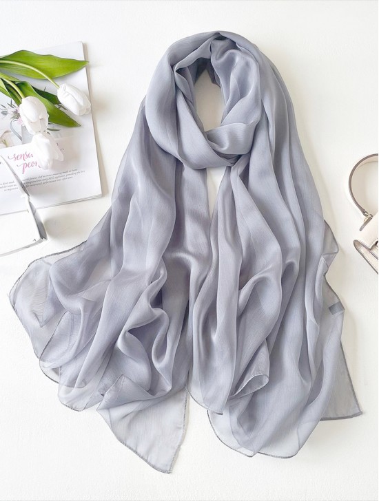 Solid Colour Chiffon Fashion Scarf Solid Colour Chiffon Fashion Scarf